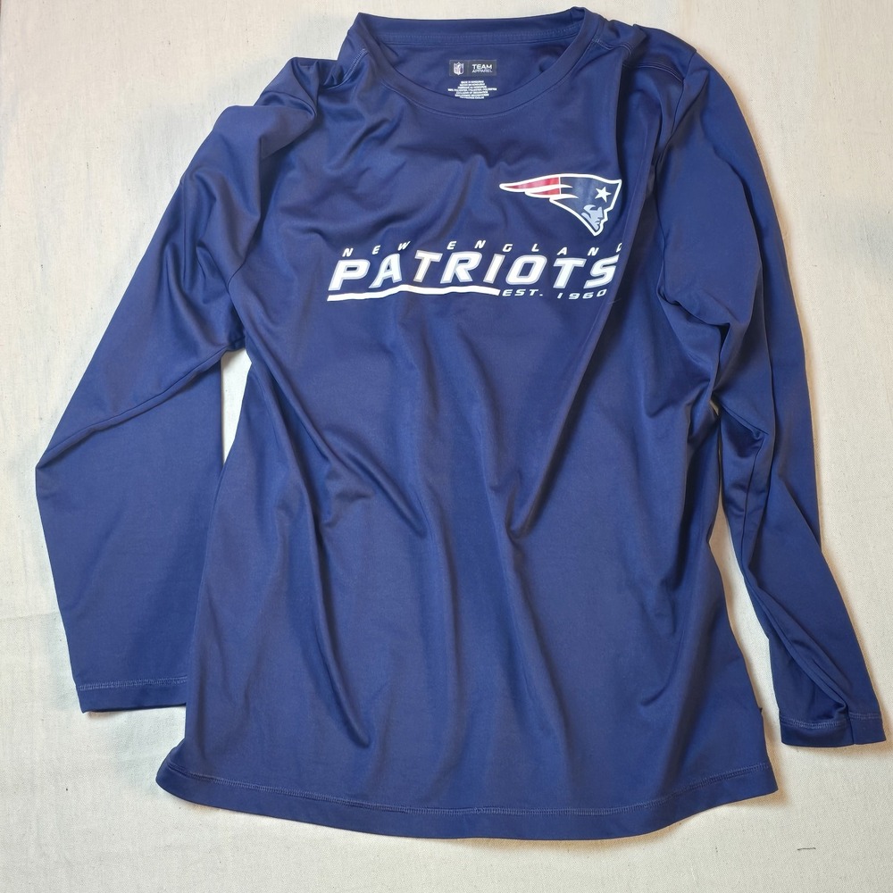 New England Patriots Shirt Men's XL Blue Long‎ Sleeve NFL Football Graphic Tee